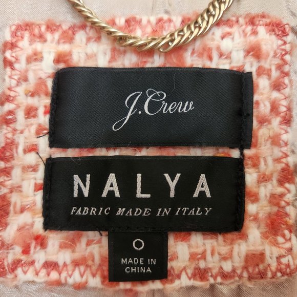 J. Crew Daphne Topcoat in Italian Tweed Faded Guava Size 0 pink barbie - Picture 3 of 15